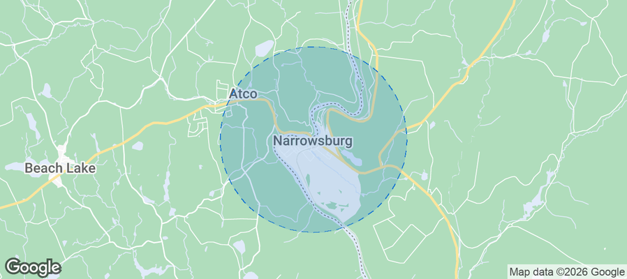 Narrowsburg Airbnb map